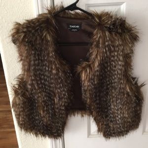 BEBE beautiful fur vest